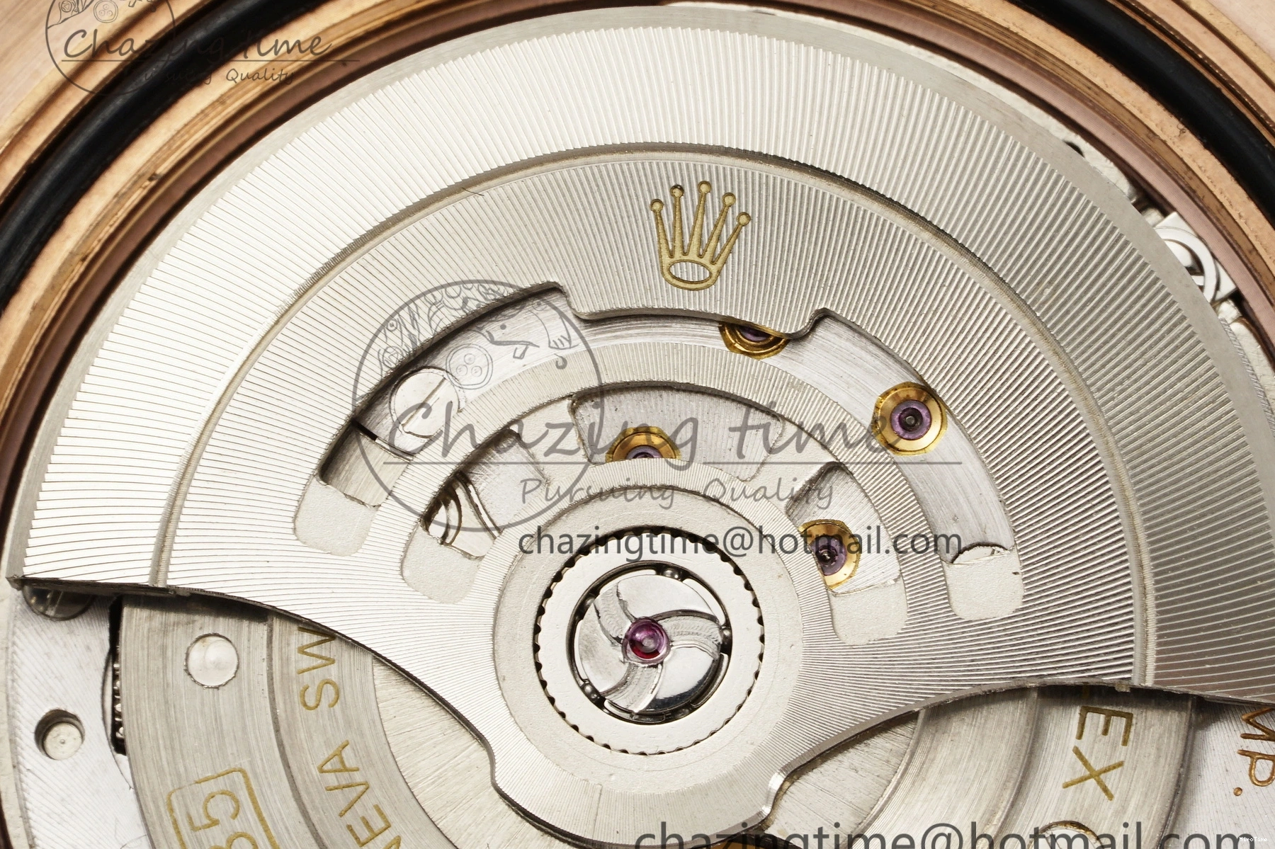 MiroTime 0213 RelaxedFit Yacht-Master 126655 RG APSF Best Edition Black Dial on Black Rubber Strap A 1949